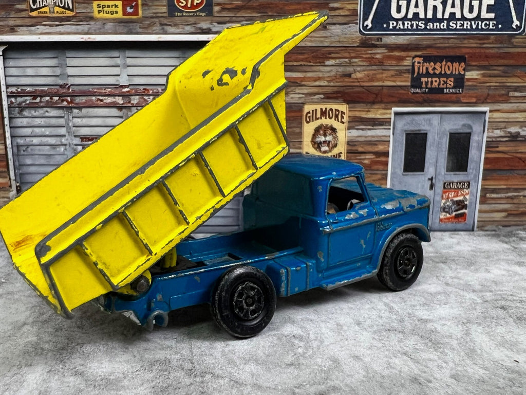 🔥🔥🔥Matchbox Transitional Superfast No.48 Dumper Truck Blue Cab C3🔥🔥🔥