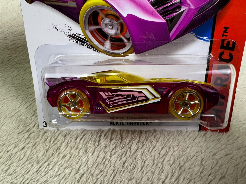 🔥🔥🔥🔥Hotwheels Nerve Hammer  HW Race X-Raycers Violet HW12🔥🔥🔥🔥