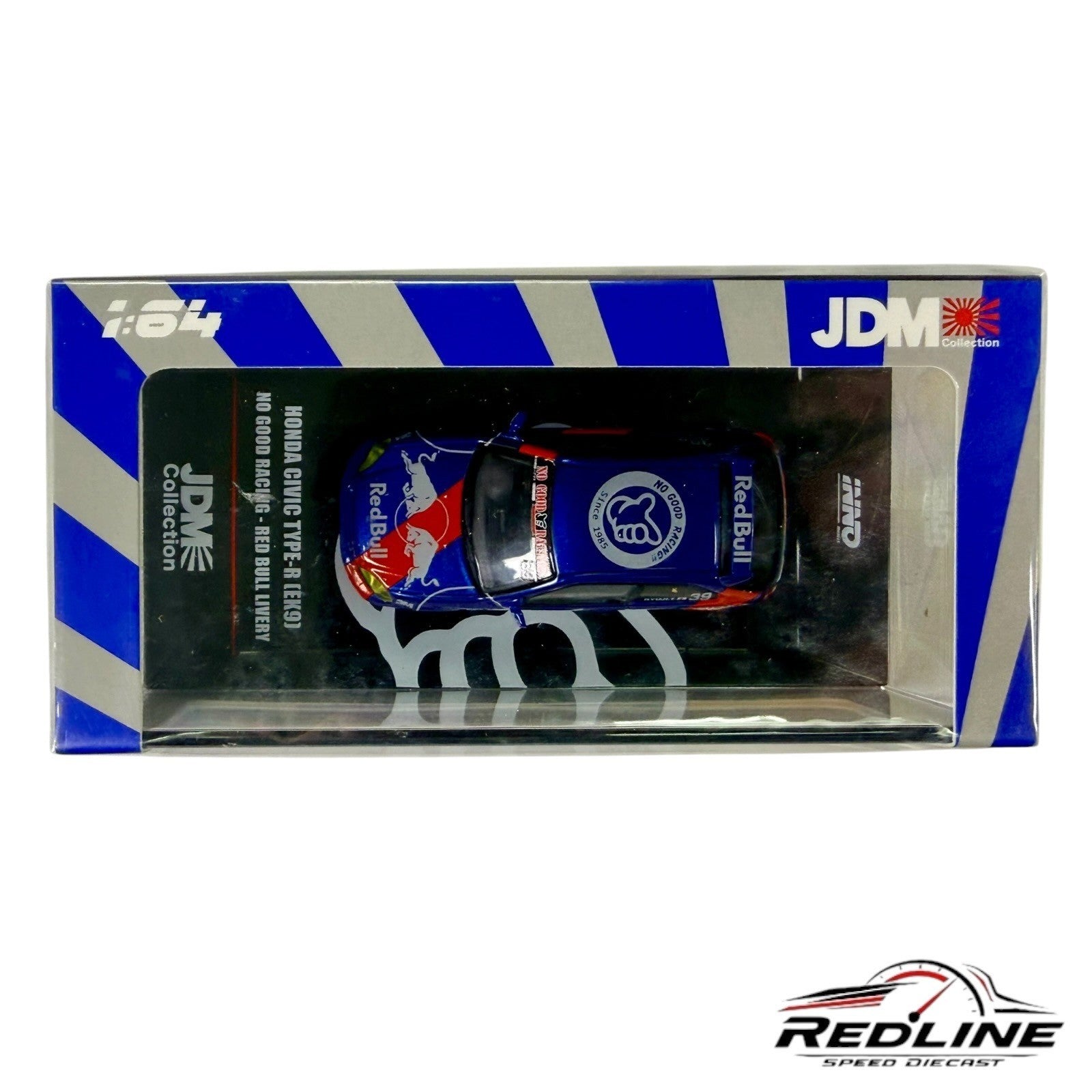 🎌INNO64 Honda Civic Type-R EK9 JDM No Good Racing Red Bull Livery H36🎌