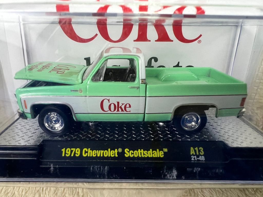 🔥🔥🔥M2 Machines Coca-Cola 1979 Chevrolet Scottsdale A13  21-48 HW15🔥🔥🔥