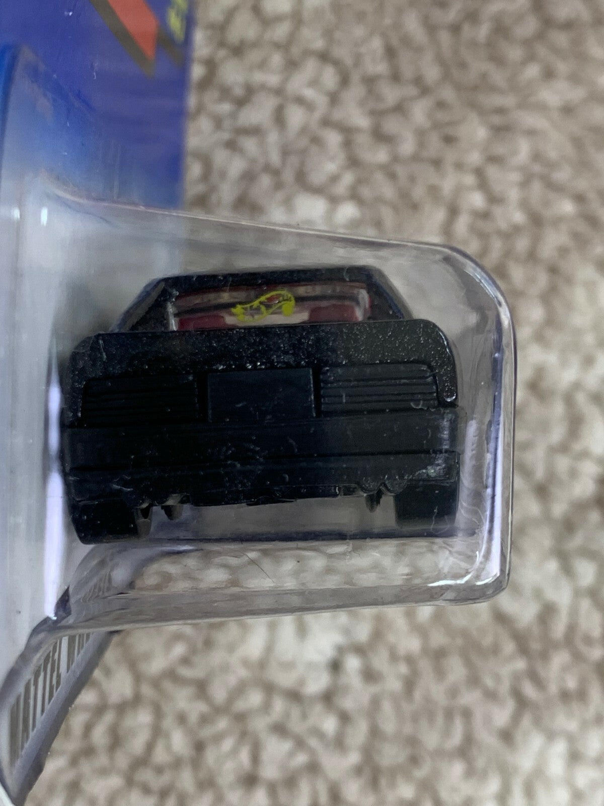 1997 Hot Wheels Black Blue Card #443 FERRARI 348 Black w/Chrome 5Dot Spokes HW05
