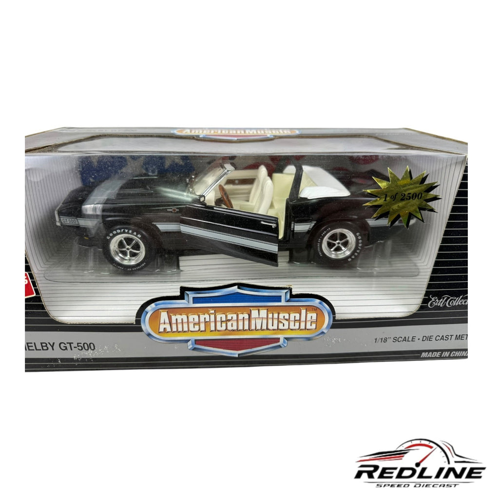 🇺🇸🇺🇸ERTL American Muscle 1969 Black Shelby GT-500 1 of 2500 A1🇺🇸🇺🇸