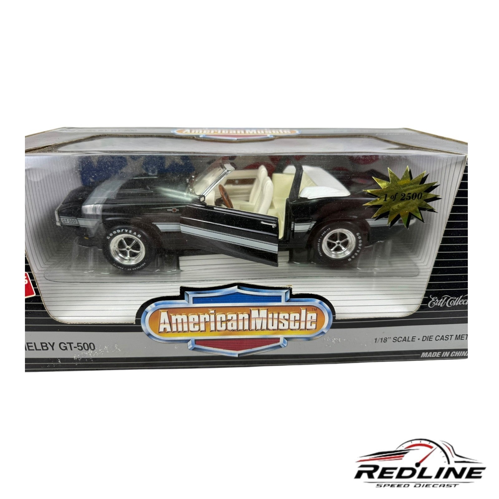 🇺🇸🇺🇸ERTL American Muscle 1969 Black Shelby GT-500 1 of 2500 A1🇺🇸🇺🇸