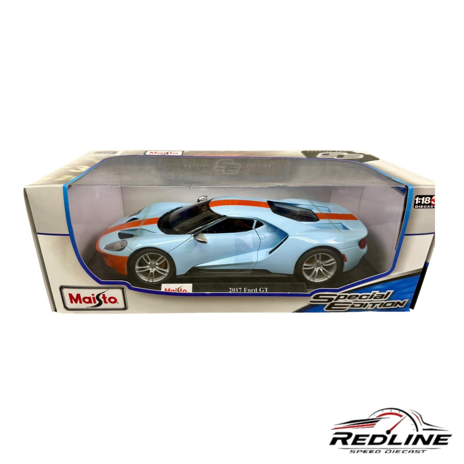 🇺🇸🇺🇸🇺🇸Maisto Special Edition 2017 Ford GT GULF Blue & Orange🇺🇸🇺🇸🇺🇸