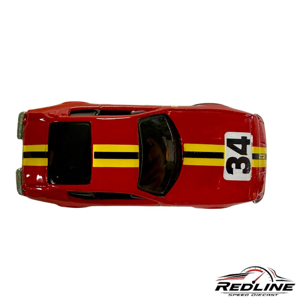 🇮🇹Hot Wheels Ferrari Racer 365 GTB4 Red/Yellow #34 C6🇮🇹