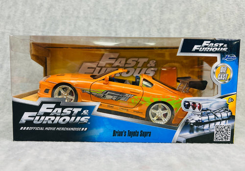 🔥Jada Fast & Furious Brian's  Toyota Supra 1:24 Official Movie Merchandise🔥