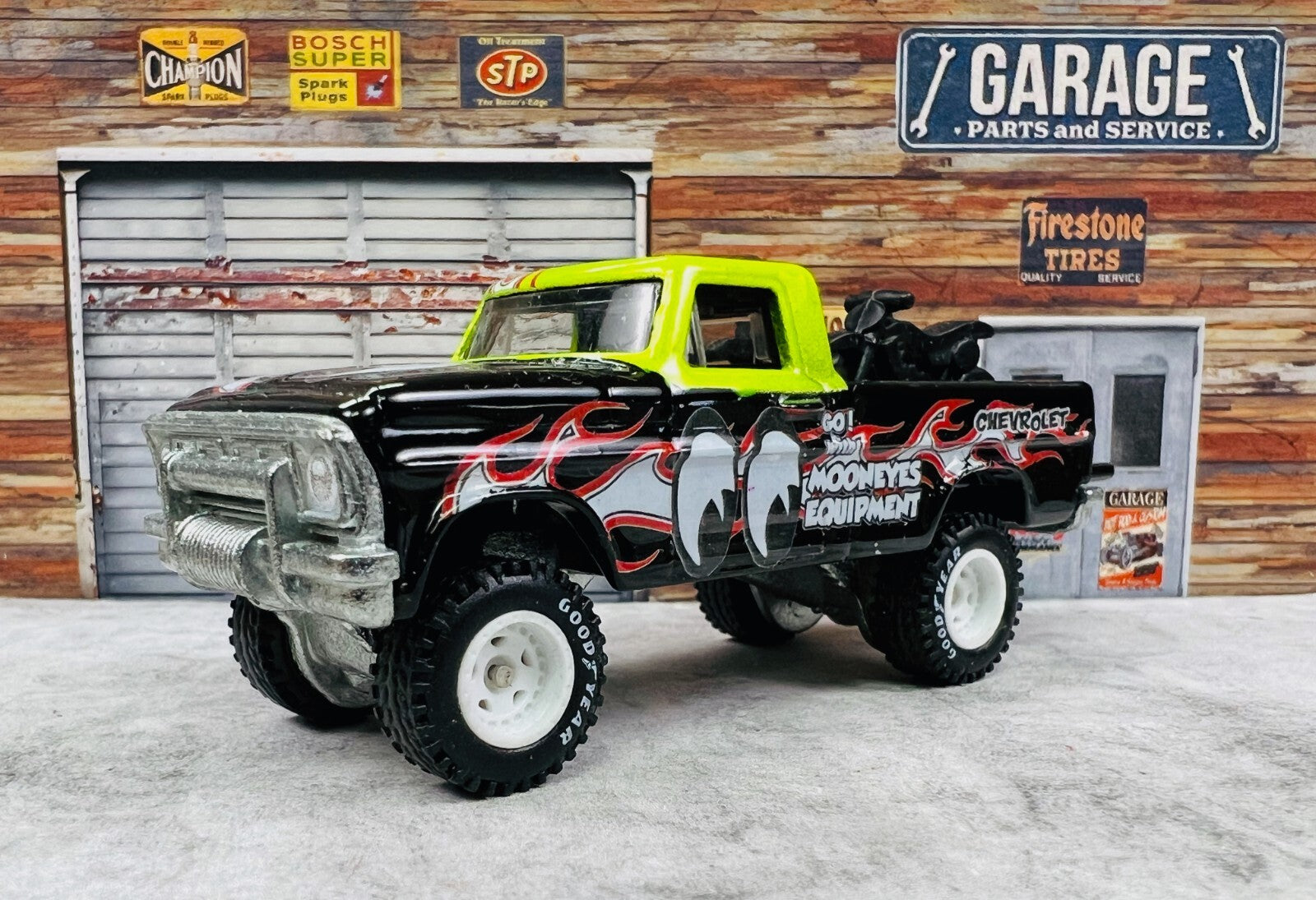 🇺🇸🇺🇸Hot Wheels Texas Drive 'em CUSTOM MOONEYES LOOSE 🇺🇸🇺🇸