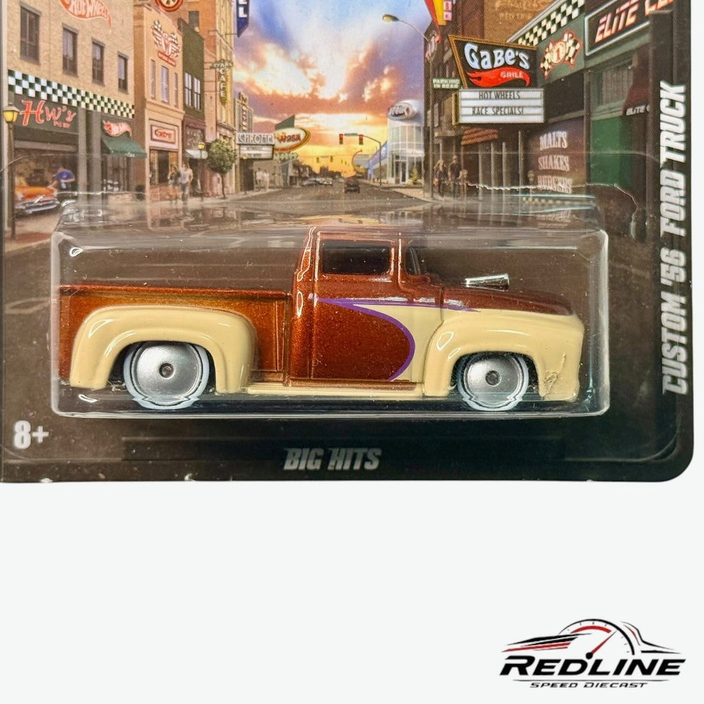 🇺🇸Hot Wheels 2012 Boulevard Big Hits Custom '56 Ford Truck Copper H35🇺🇸