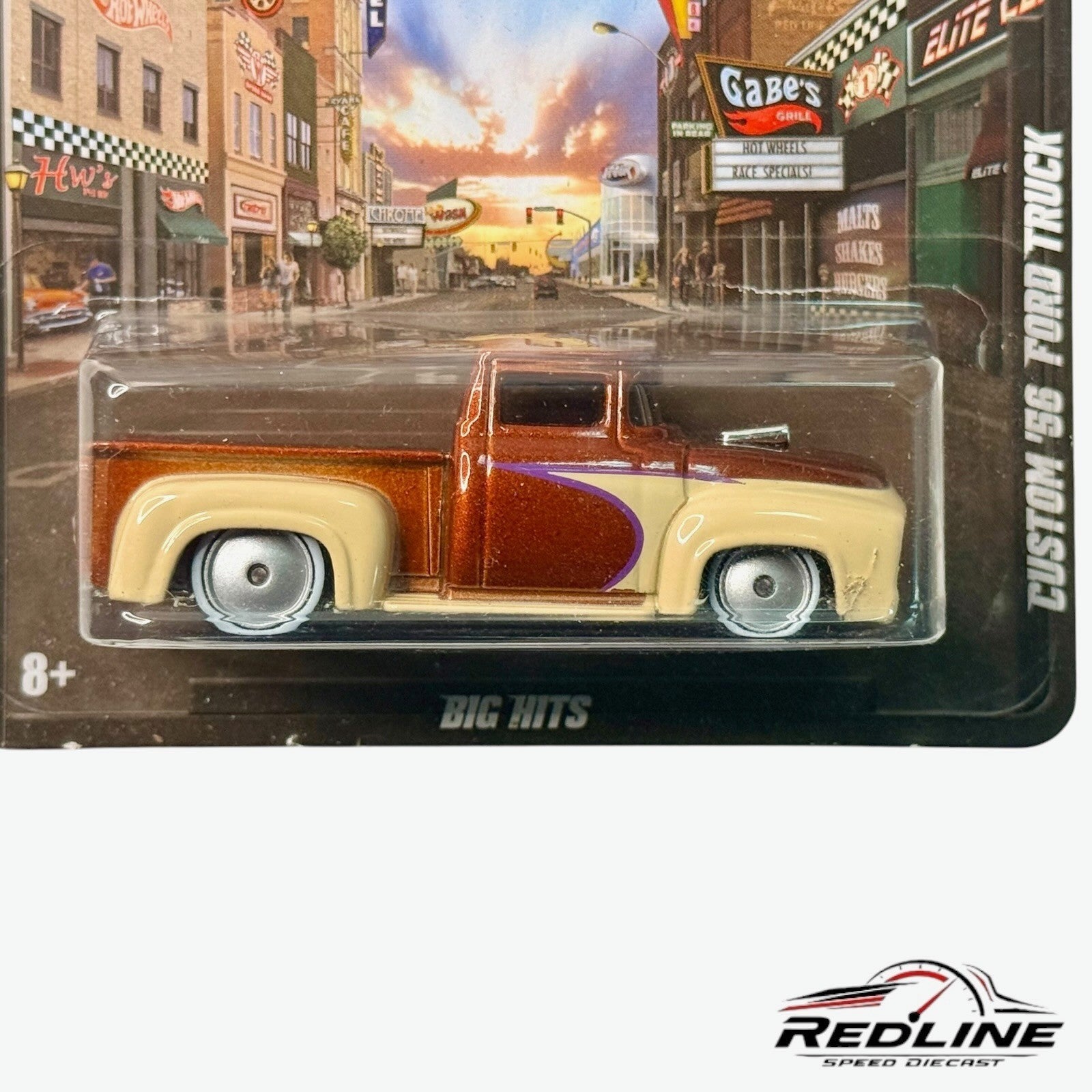🇺🇸Hot Wheels 2012 Boulevard Big Hits Custom '56 Ford Truck Copper H35🇺🇸