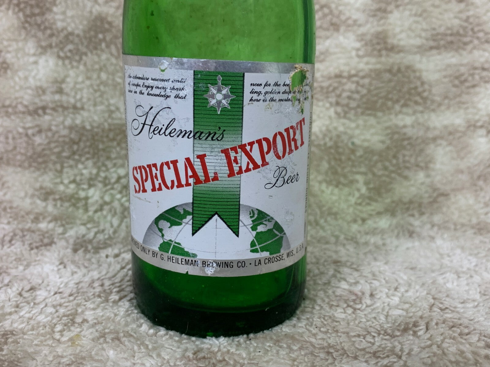 ******Vintage Special Export Beer Bottle Glass Green Empty Barware BB01*********