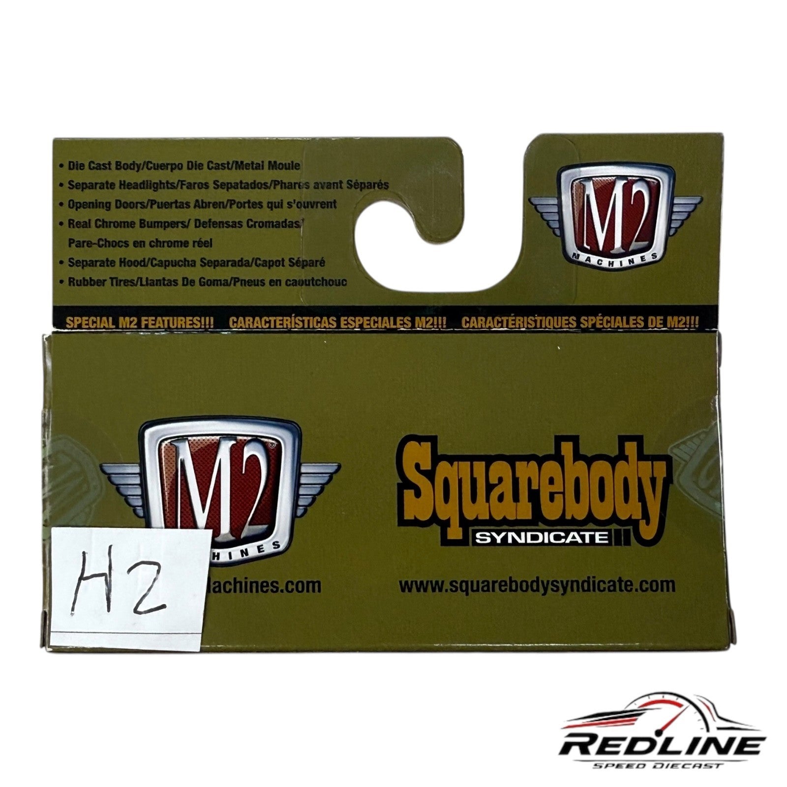 M2 Machine Squarebody Syndicate ‘73 Chevy Cheyenne Super 10 Greenbeans CHASE H2