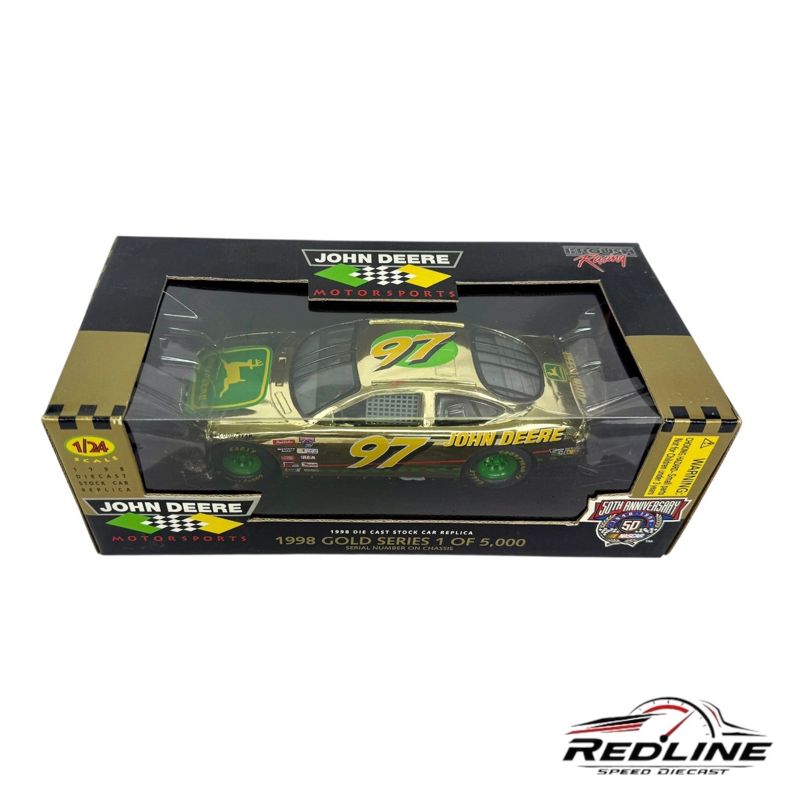 🏁🏁Racing Champions Gold Chad Little #97 John Deere 1:24 C2🏁🏁