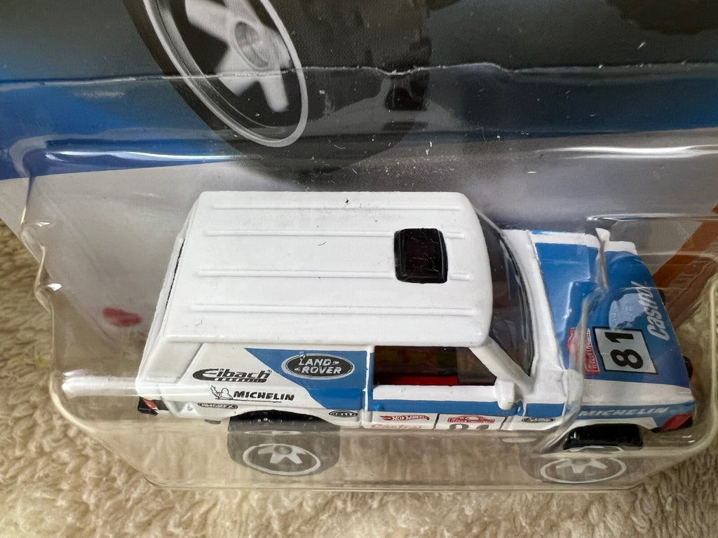 🔥🔥🔥Hotwheels Range Rover Classic Blue & White HW Hot Trucks HW18🔥🔥🔥