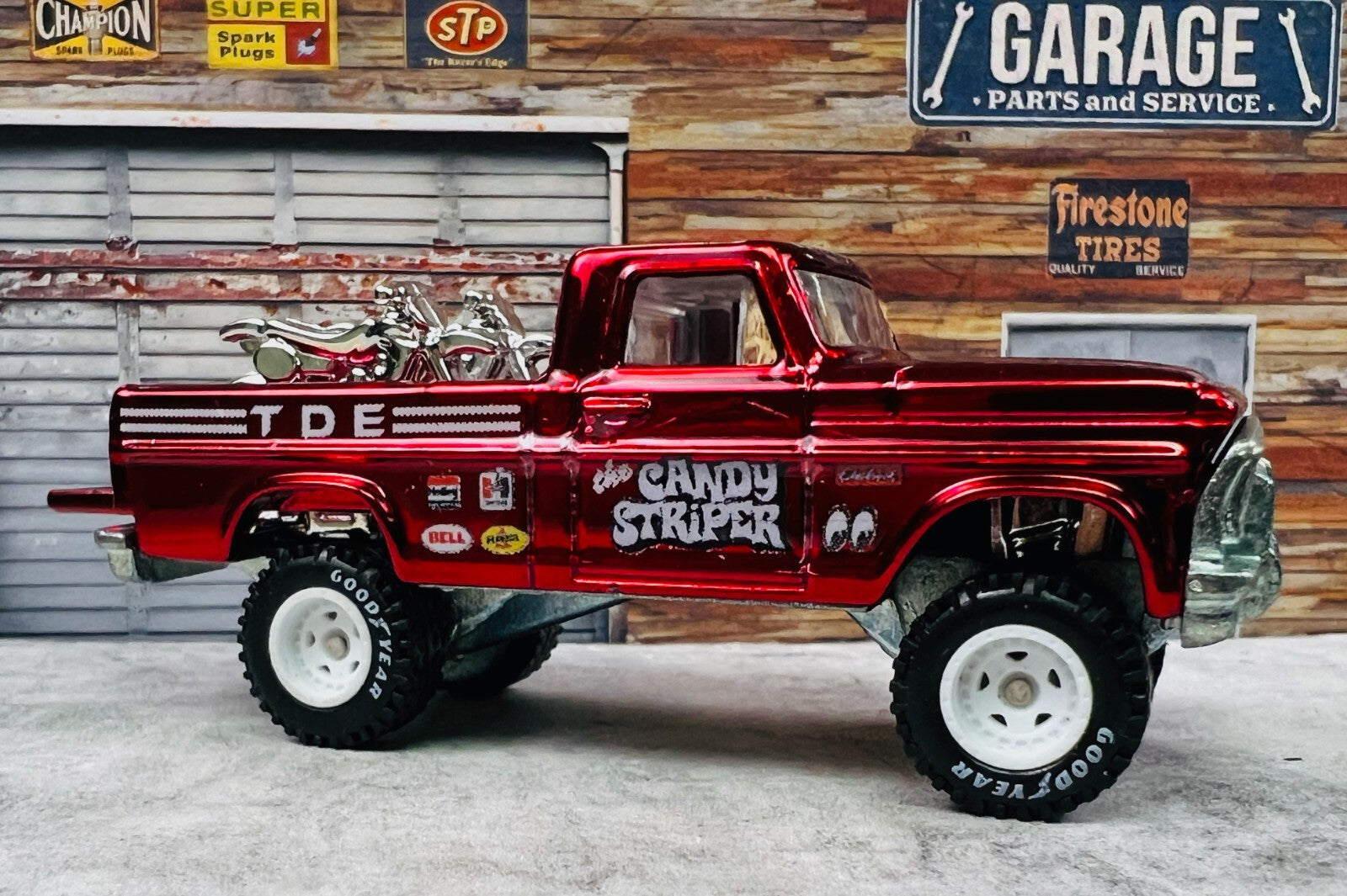 🇺🇸🇺🇸Hot Wheels Texas Drive 'em CANDY STRIPPER Custom LOOSE 🇺🇸🇺🇸