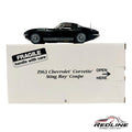 🦅🦅Danbury Mint 1963 Chevrolet Corvette Sting Ray Coupe Black 1/24 C2🦅🦅