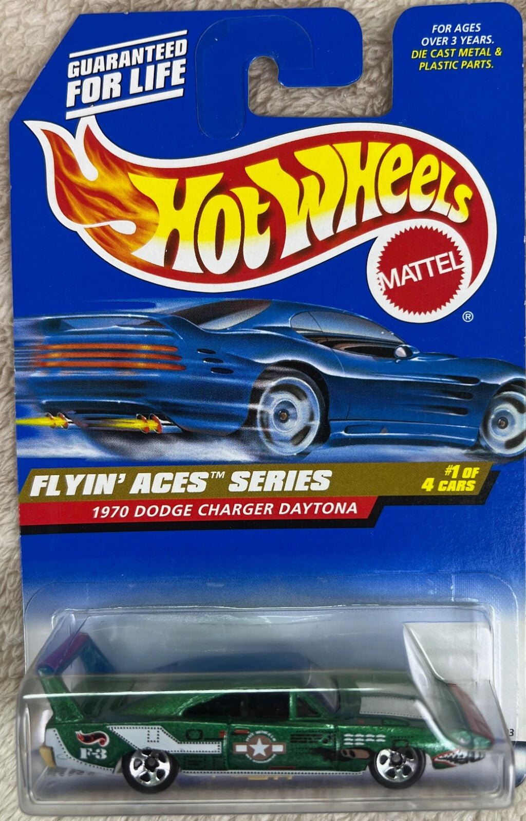 🔥🔥🔥Hot Wheels 1997 Flying' Aces Series 1970 Dodge Charger Daytona HW18🔥🔥🔥