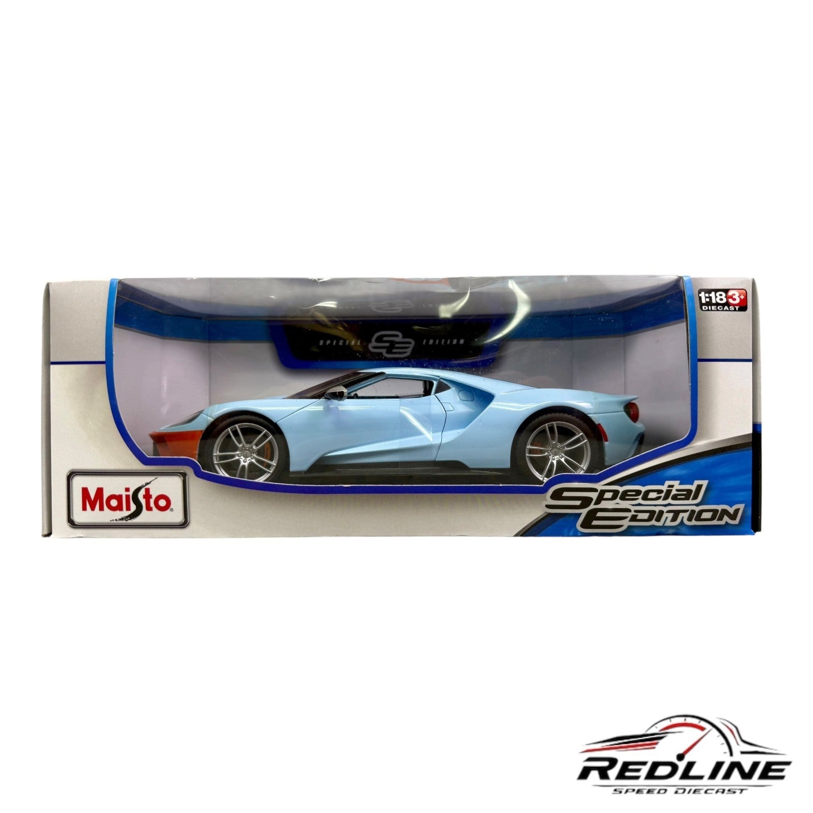 🇺🇸🇺🇸🇺🇸Maisto Special Edition 2017 Ford GT GULF Blue & Orange🇺🇸🇺🇸🇺🇸