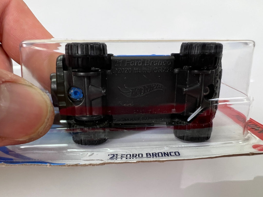 🔥🔥🔥🔥Hotwheels '21 Ford Bronco Then and Now Short Card Blue HW07🔥🔥🔥🔥
