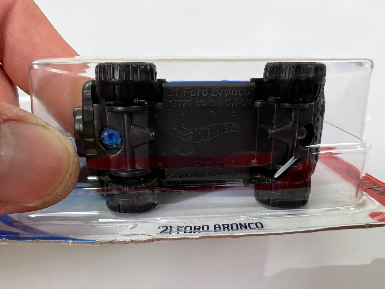 🔥🔥🔥🔥Hotwheels '21 Ford Bronco Then and Now Short Card Blue HW07🔥🔥🔥🔥