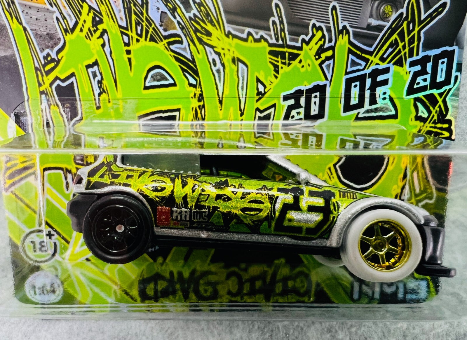 🎌🎌Hot Wheels Nuclear Mindz Designs Honda Civic EF Green H14🎌🎌