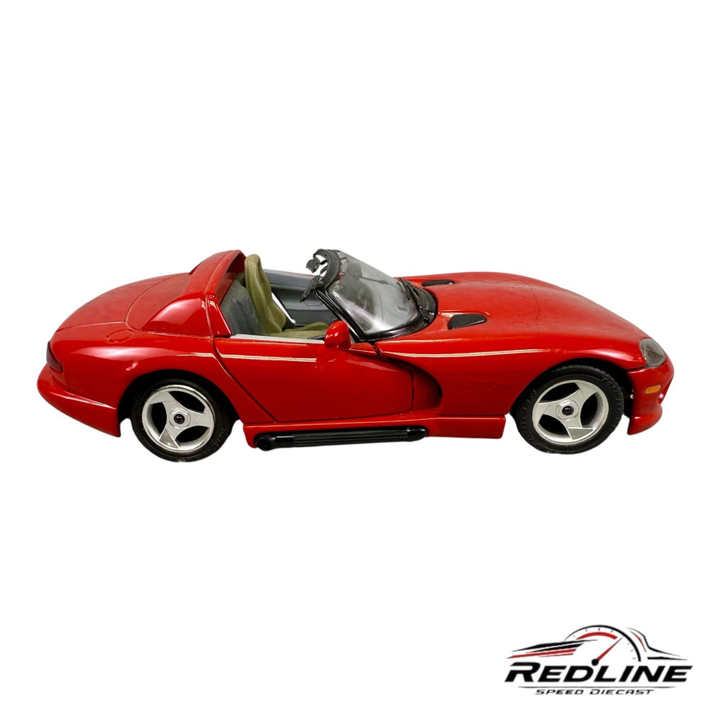 🇺🇸🇺🇸Burago 1:24 Diecast Dodge Viper RT/10. 1992 Red🇺🇸🇺🇸