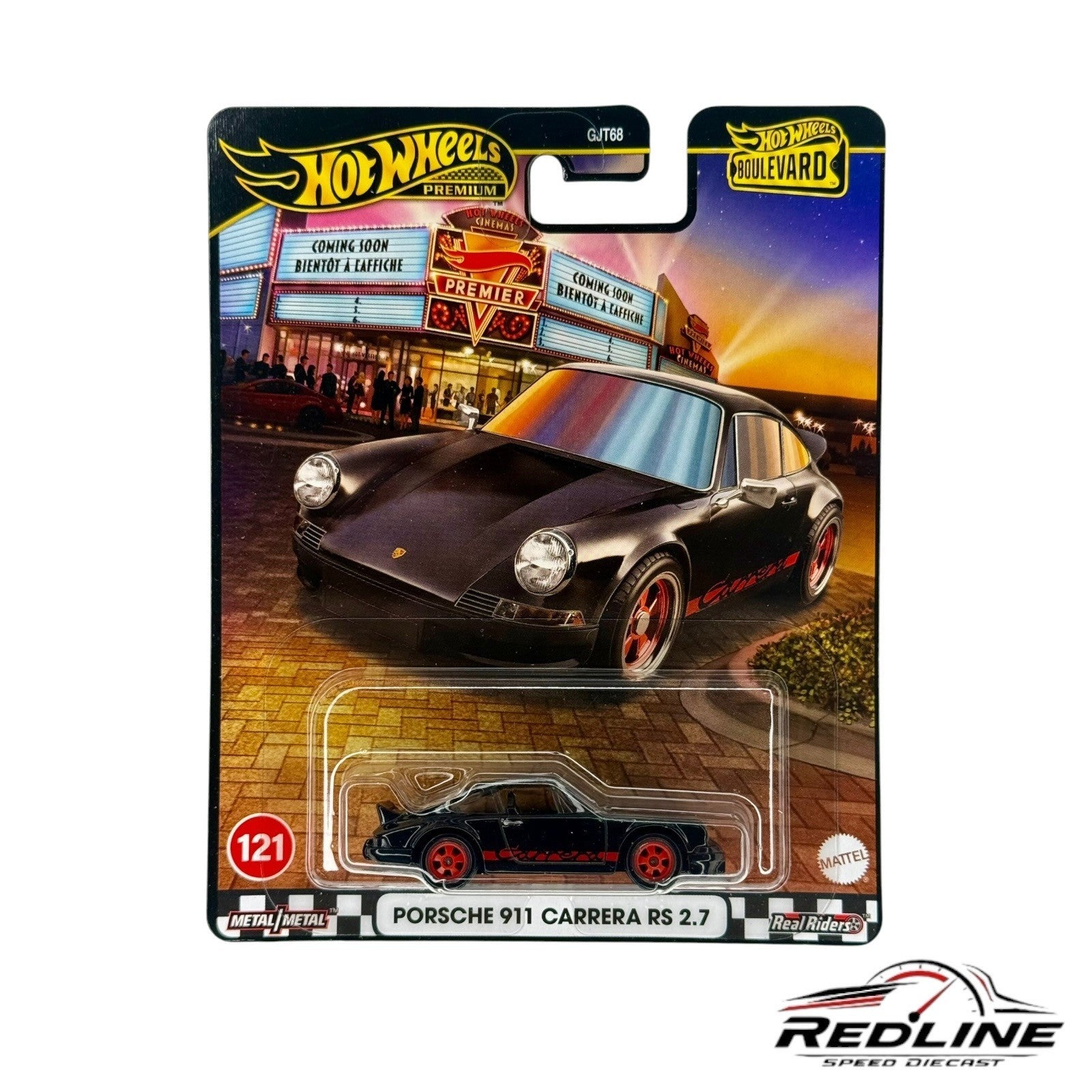 🇩🇪Mattel Hot Wheels Premium Boulevard Series Porsche 911 RS 2.7 BLACK H17🇩🇪