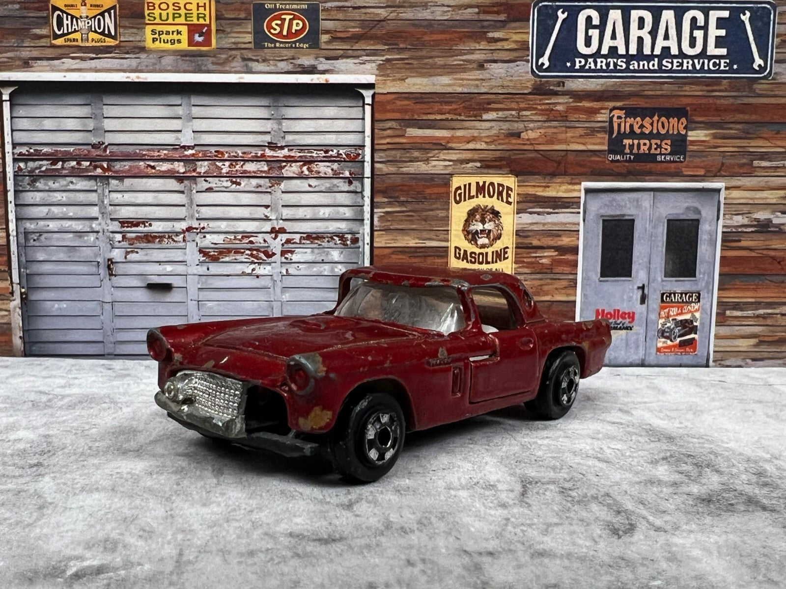 🔥🔥🔥Vintage Zylmex P356 ‘56 T-Bird Diecast Car Hong Kong C13🔥🔥🔥