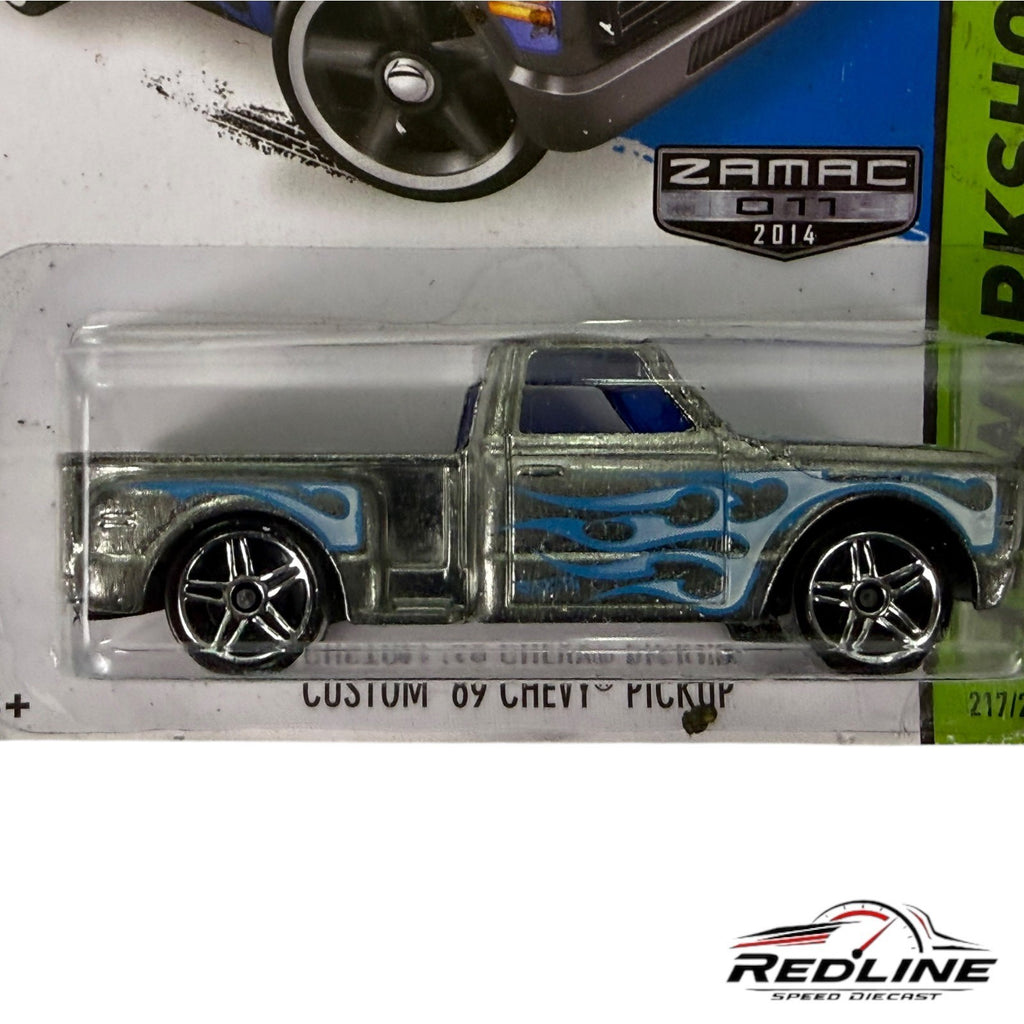 🇺🇸Hot Wheels Custom 1969 Chevy Pickup Zamac H6🇺🇸