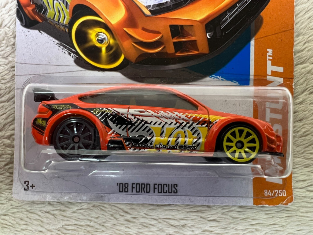 🔥🔥🔥🔥Hot Wheels #84 HW Stunt HW Drift Race '08 Ford Focus Orange HW12🔥🔥🔥🔥