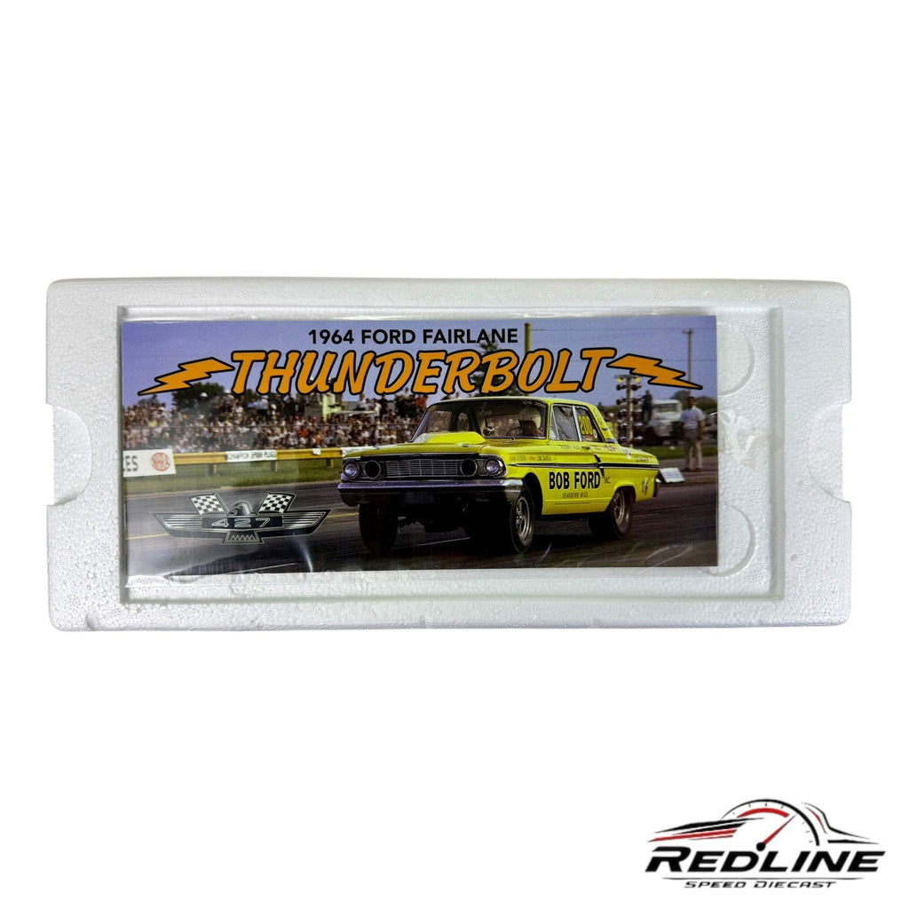 ERTL 1964 Ford Fairlane 427 Thunderbolt CHASE 1 OF 250 CHROME 1:18 GE