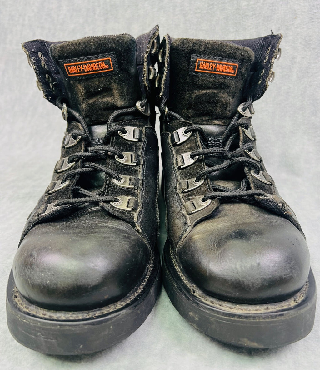 🦅🦅🦅Harley Davidson Mens Size 11.5 Black Motorcycle Boots 94013🦅🦅🦅