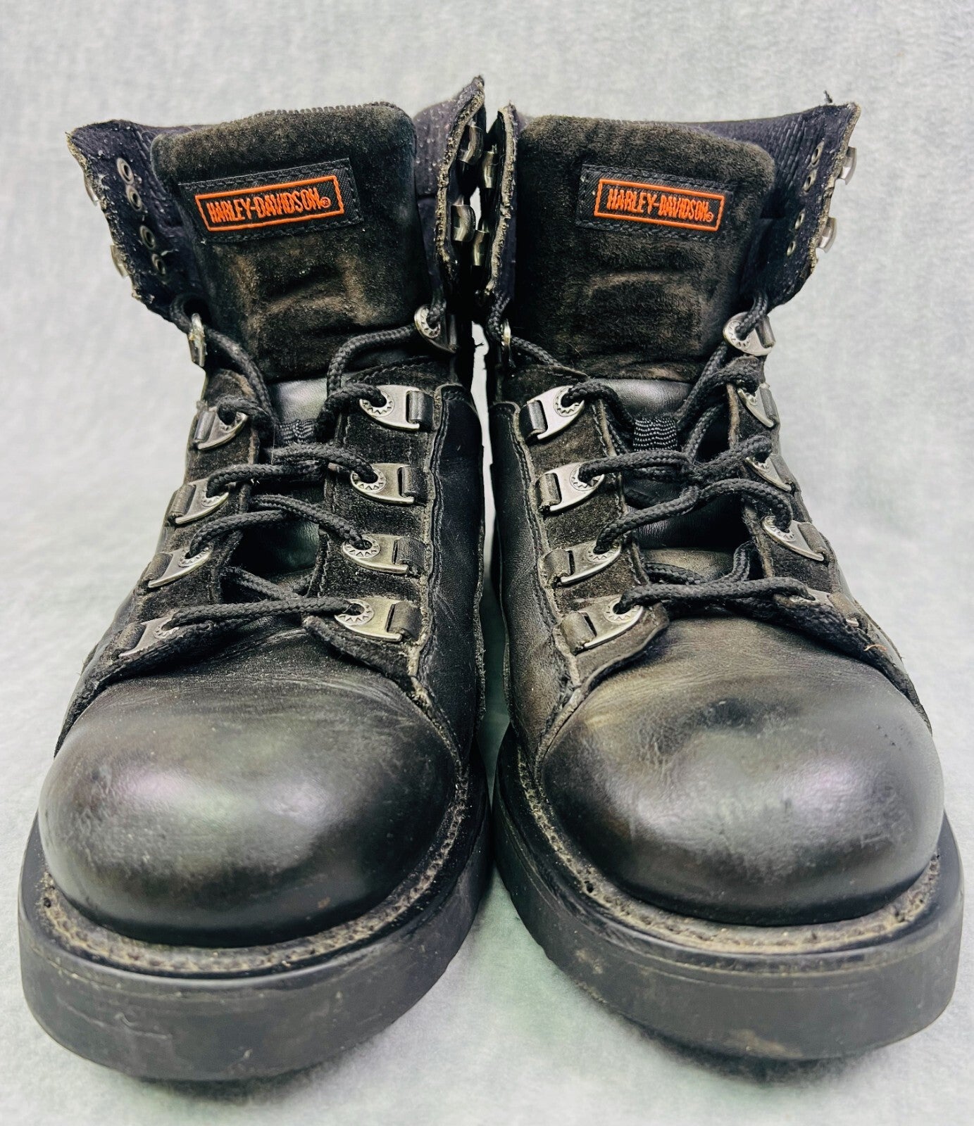 🦅🦅🦅Harley Davidson Mens Size 11.5 Black Motorcycle Boots 94013🦅🦅🦅