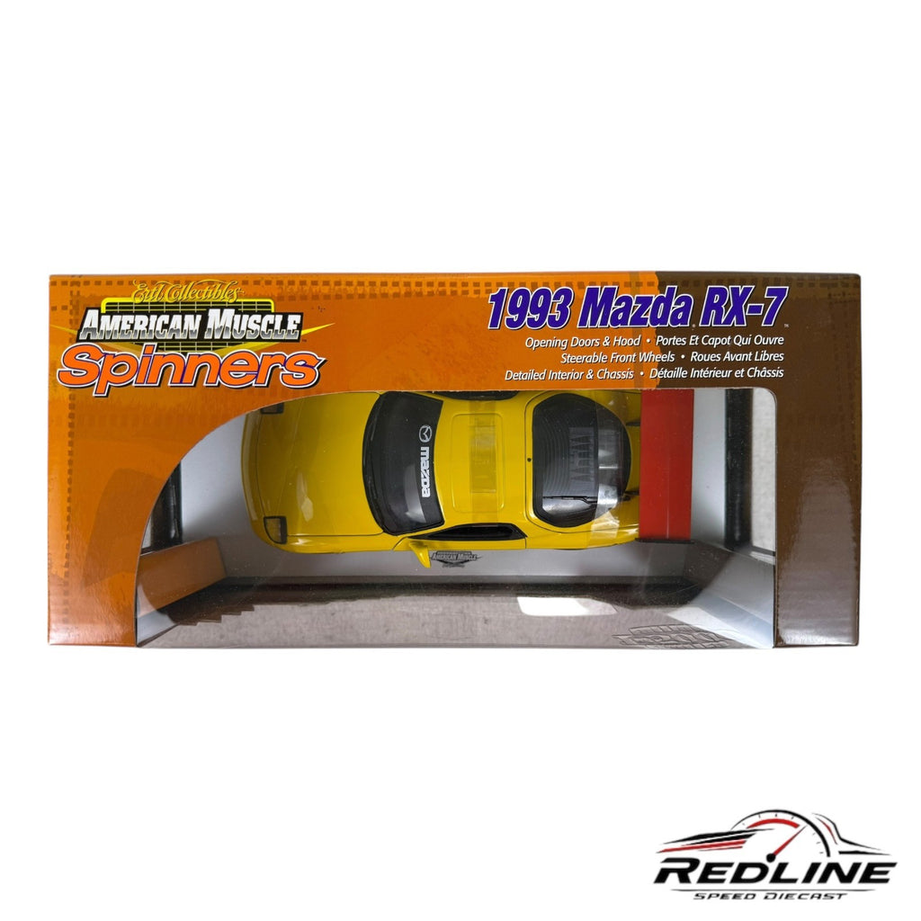 🔥Ertl Collectibles American Muscle Spinners 1993 Mazda RX-7 1 of 5000 1:18 HW🔥