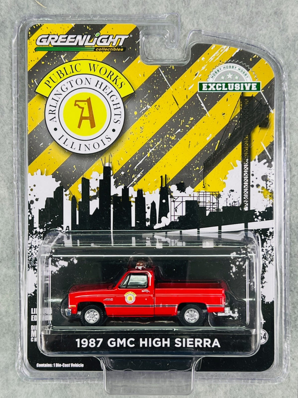 🇺🇸Greenlight 1987 GMC High Sierra  Arlington Heights Public Works H33🇺🇸