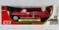 🇺🇸MOTOR MAX 1958 Chevrolet Impala Convertible Black with Red Interior 1/18🇺🇸