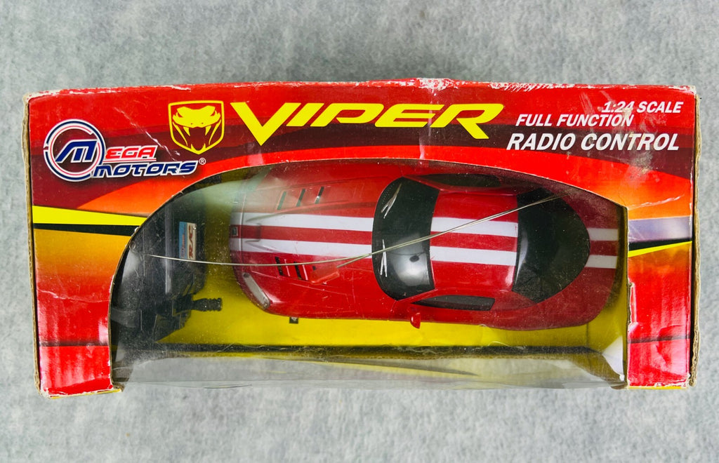🇺🇸MEGA MOTORS Dodge Viper SRT-10 Radio Controlled 1:24Scale Car RED🇺🇸