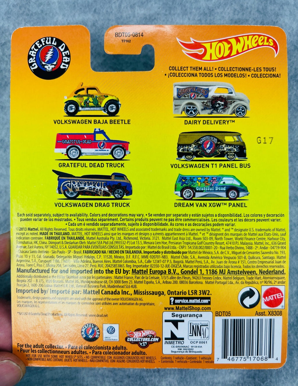 ☮️☮️☮️Grateful Dead Hot Wheels Dairy Delivery Truck Real Riders H34☮️☮️☮️