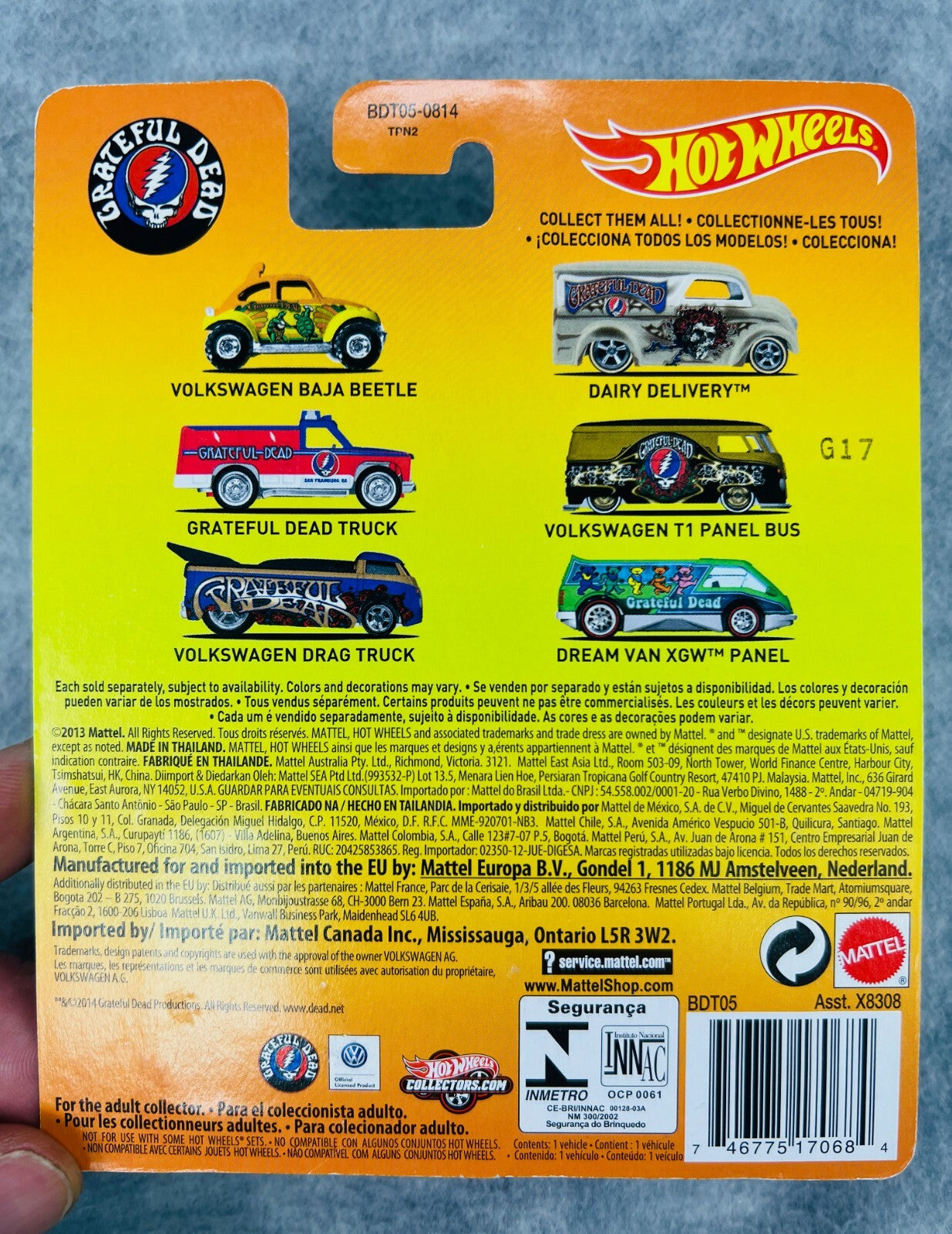 ☮️☮️☮️Grateful Dead Hot Wheels Dairy Delivery Truck Real Riders H34☮️☮️☮️