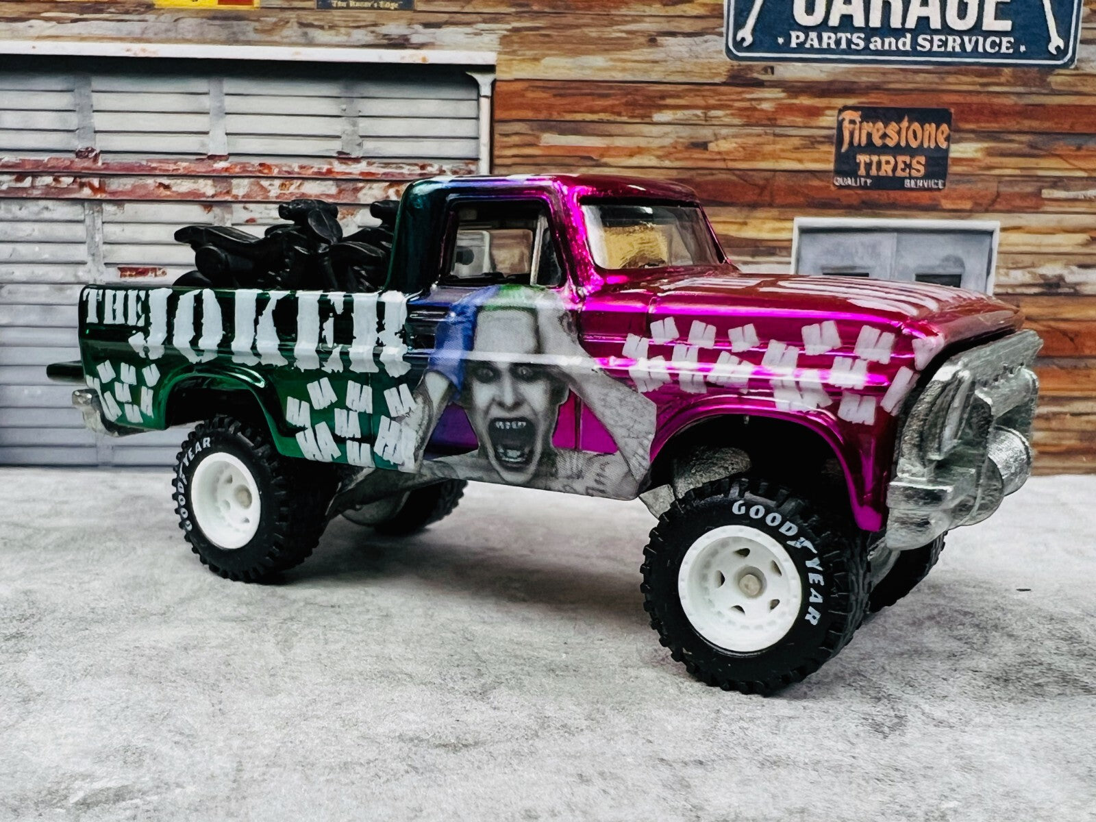 🇺🇸Hot Wheels Texas Drive 'em The Joker Custom LOOSE 🇺🇸