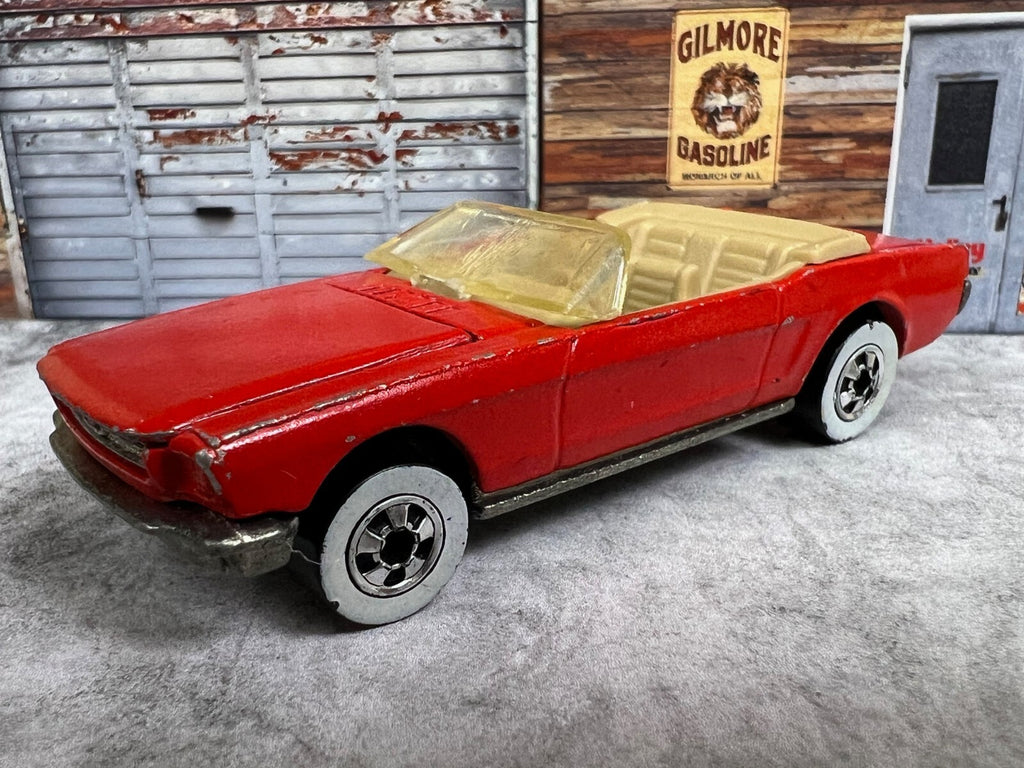 🐎🐎1983 Hot Wheels 1965 Ford Mustang Convertible Red 1:64 Scale Diecast C1🐎🐎