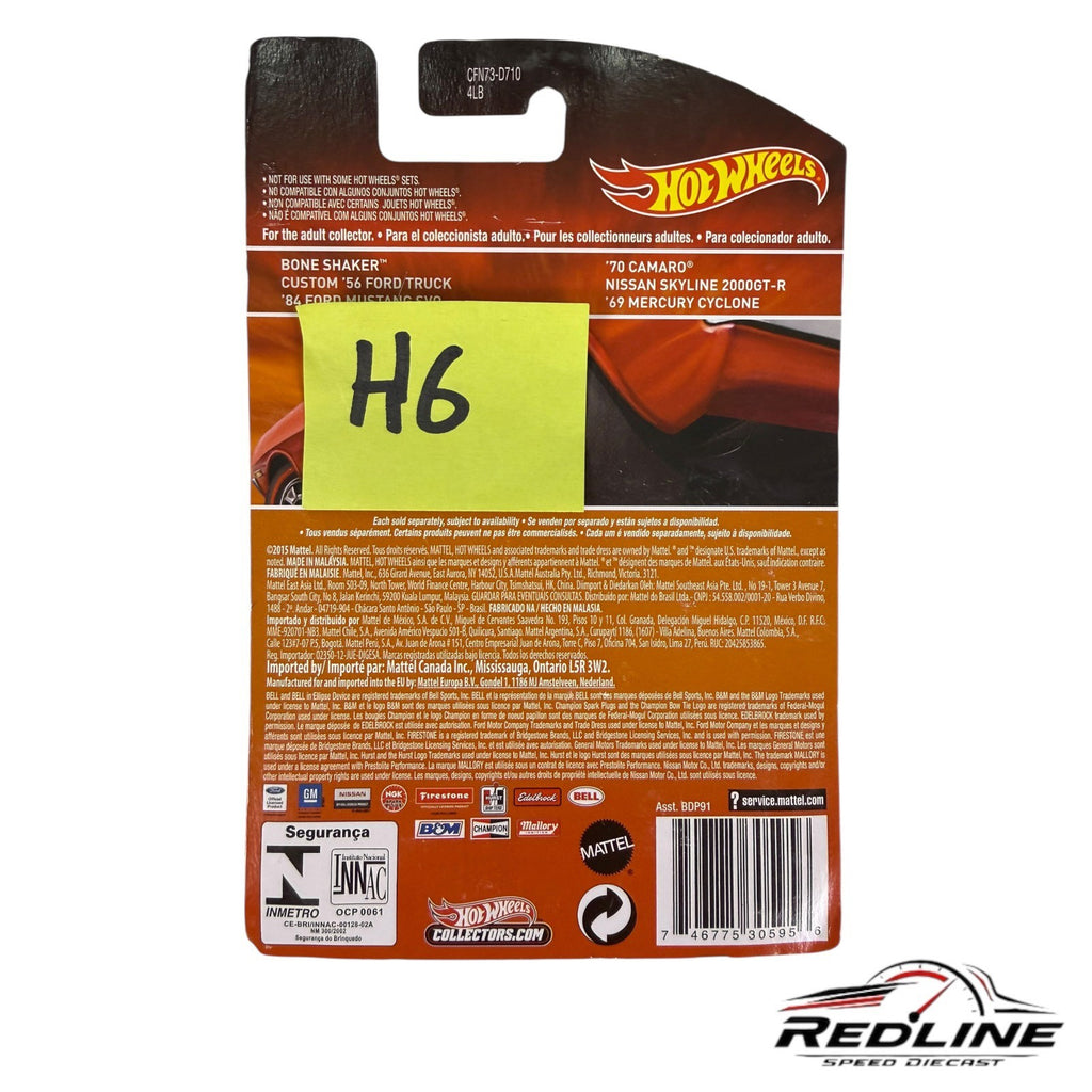 🇺🇸Hotwheels Redline Custom '56 Ford Truck w/Flames H6🇺🇸
