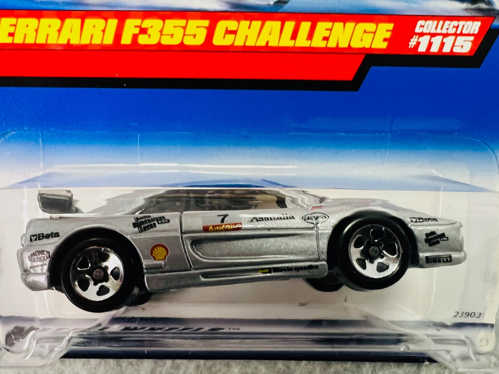 🇮🇹🇮🇹Hot Wheels Ferrari F355 Challenge Silver #1115 H23🇮🇹🇮🇹