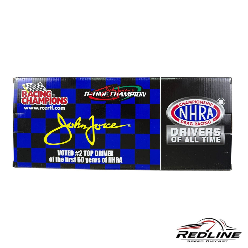 Racing Champions 11X Champion John Force #2 NHRA 1970 Ford Mustang Blue 1:18 LN