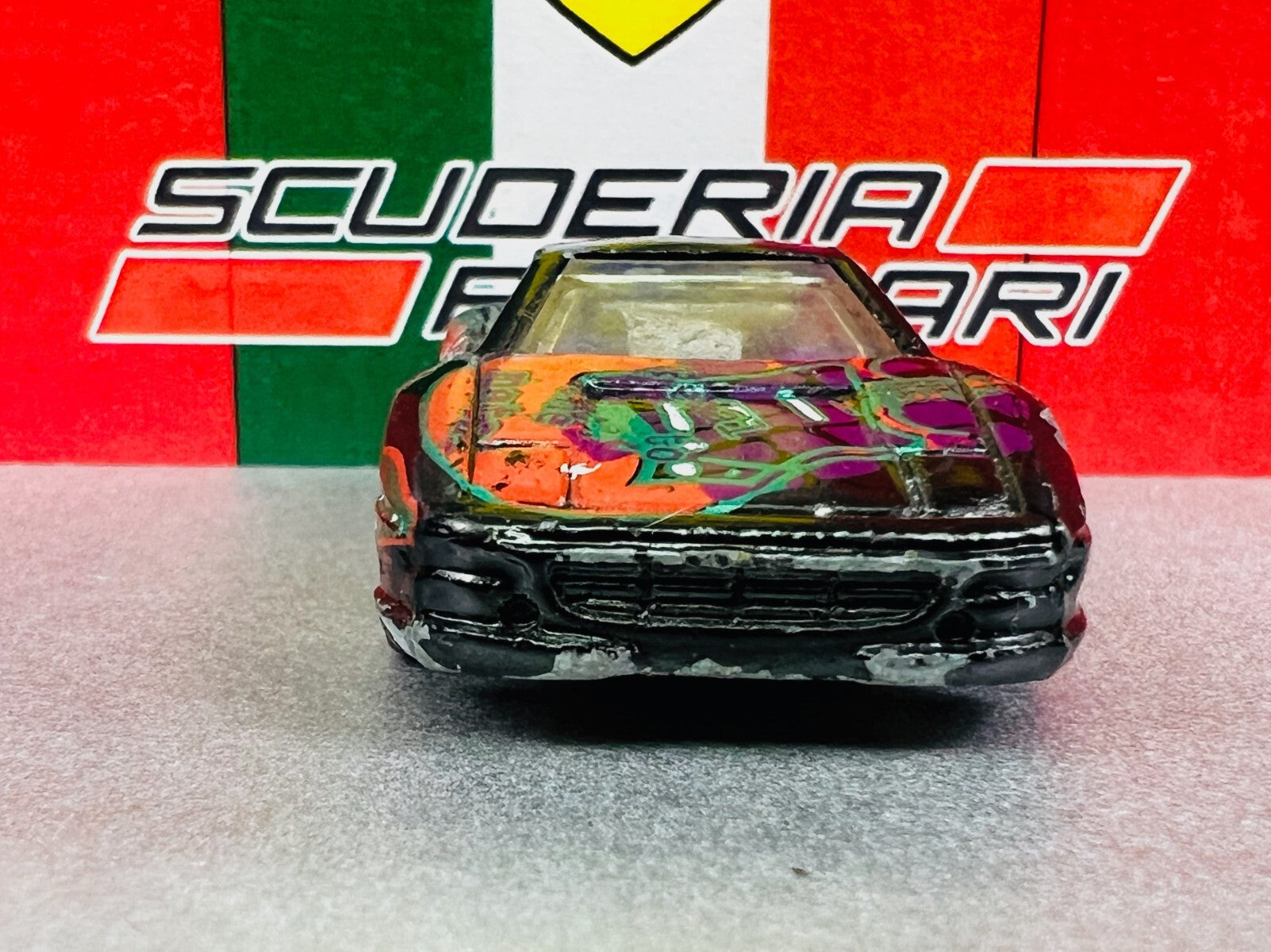 🇮🇹🇮🇹Hot Wheels  Ferrari 355 Black Rockin' Rods 1/64th Scale C22🇮🇹🇮🇹