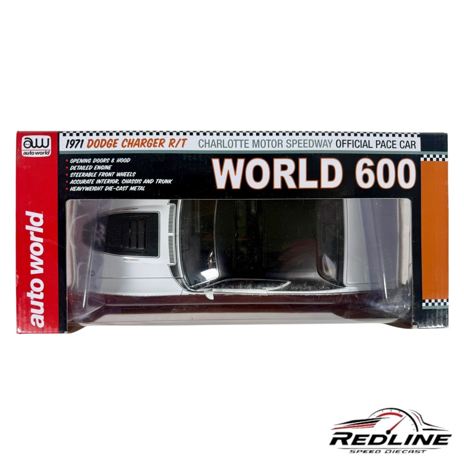 Auto World '71 Dodge Charger R/T 440 Magnum Official Pace Car Charlotte Speedway
