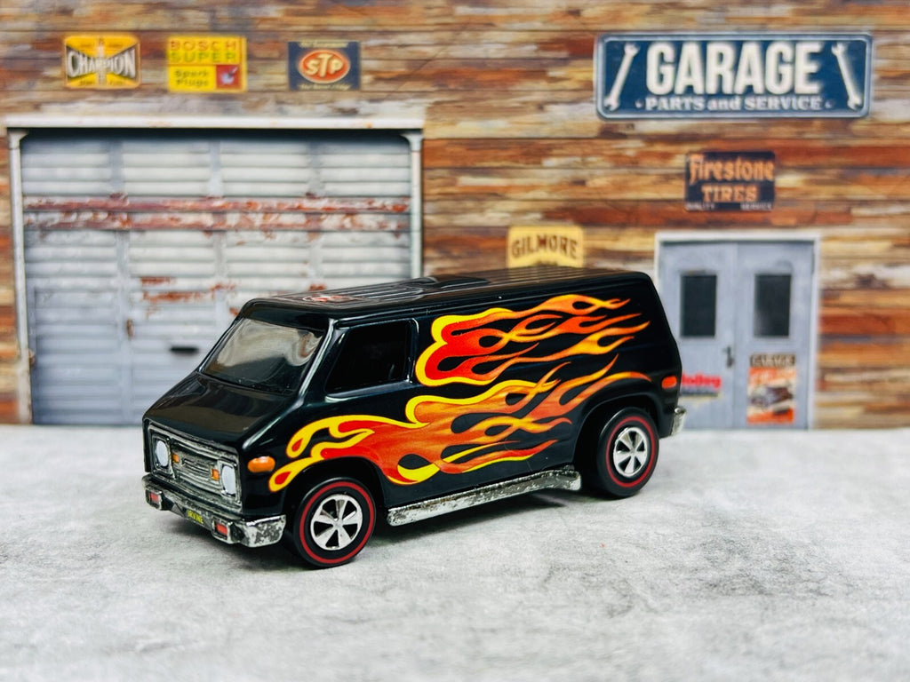 🔥🔥Hot Wheels RLC Red Line Club 2003 Collector Convention 70'S Van Black C4🔥🔥