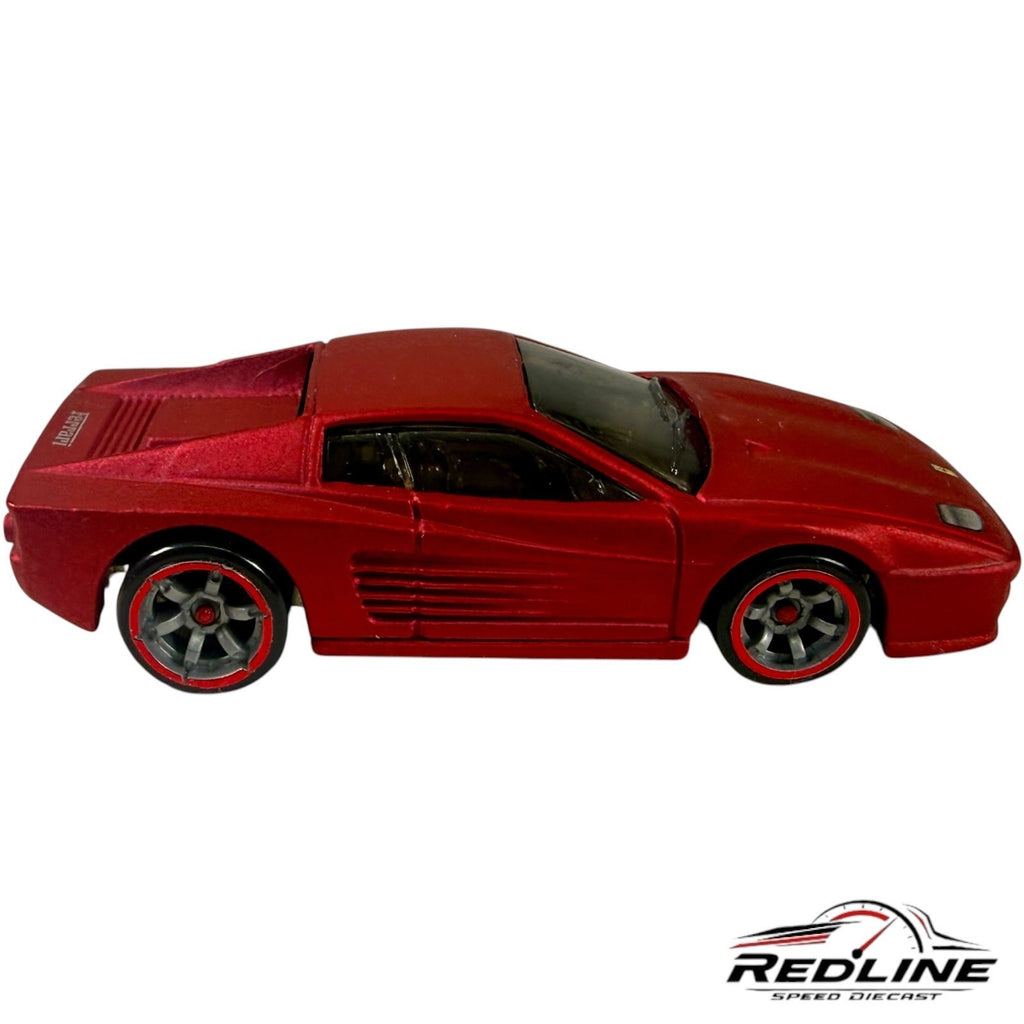 🇮🇹🇮🇹Hot Wheels 2007 Ferrari Racer Ferrari F512M Satin Red LOOSE C5🇮🇹🇮🇹