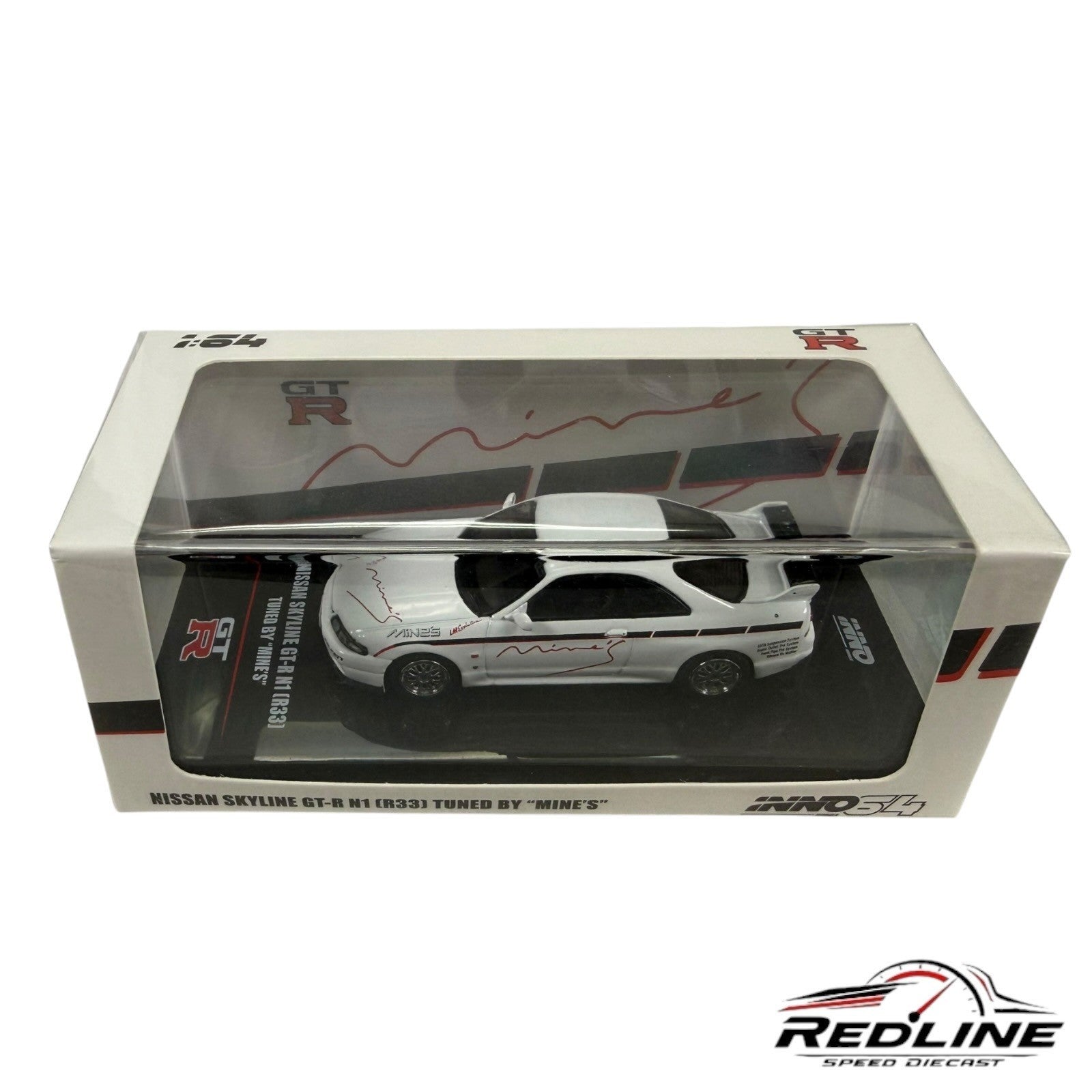 🎌🎌Inno64 Nissan GT-R N1 R33 Tuned By Mines Silver 1:64 H1🎌🎌