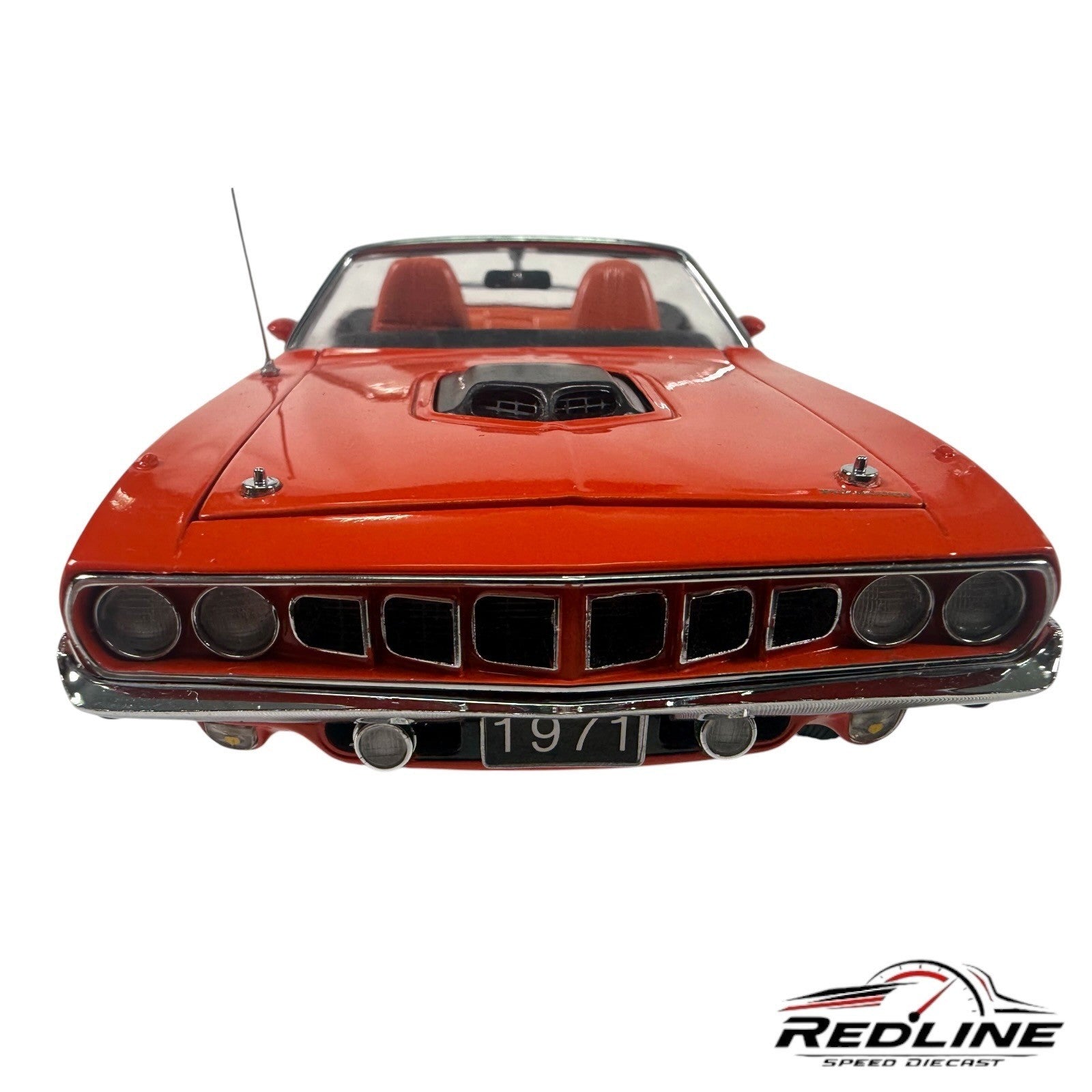 🇺🇸Franklin Mint 1971 Plymouth Hemi Cuda Convertible Orange 1:24 C2🇺🇸