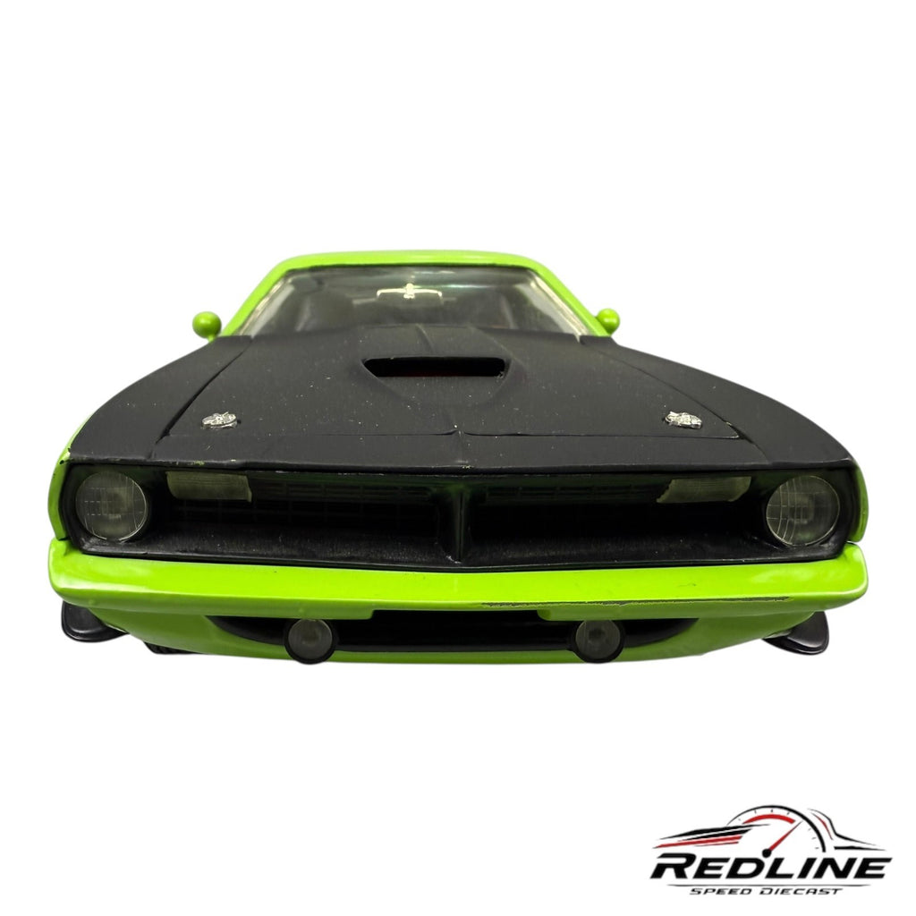 🇺🇸🇺🇸ERTL American Muscle 1970  Plymouth Barricuda Lime Green 1:18🇺🇸🇺🇸